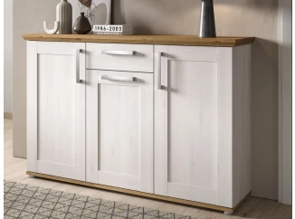 Komoda so zásuvkou Verona, 137 cm, smrekovec/dub artisan