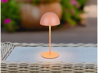 Nabíjacia LED stolná lampička Ortiz, oranžová
