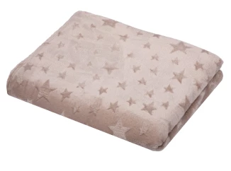 Cashmere deka Stella 150x200 cm, motív hviezdy, taupe