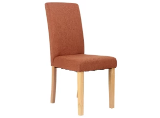 Jedálenská stolička s prešitím Kiki, terracota látka