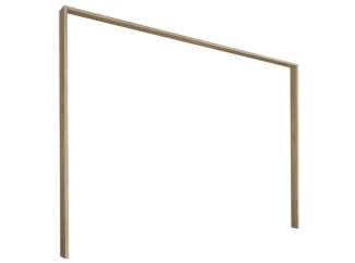 Paspartový rám k šatníkovej skrini Bravo, 280 cm, dub mauvella