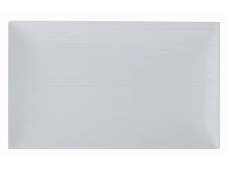 Servírovací podnos/tanier Cirque 24x11,5 cm, biely