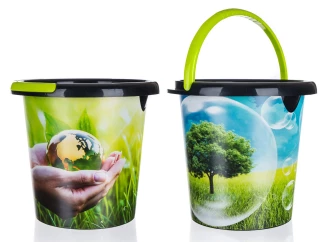 Vedierko Eco 10 l, mix dekorov
