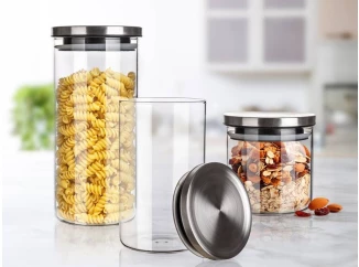 Súprava dóz na potraviny (3 ks) Freia, sklo