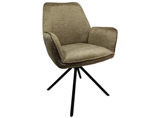 Jedálenská stolička Miracle, olivovo zelená látka