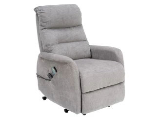 Masážne kreslo s polohovaním Legacy, šedá látka