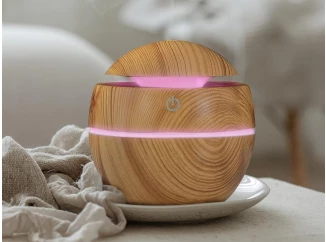 Mini zvlhčovač vzduchu s aromaterapiou 130 ml, LED