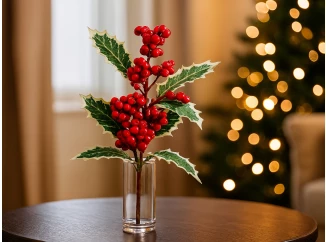 Vianočná kvetina Cezmína 30 cm, červená