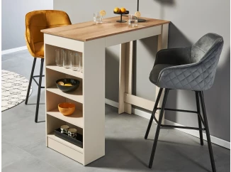 Barový stôl Mojito, béžový kašmír/dub evoke