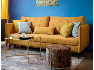 Rozkladacia pohovka Vannes, žltá látka