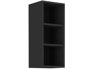 Horný kuchynský regál Arona, 30 cm, čierny