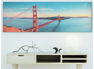 Obraz na plátne Golden Gate Bridge, 150x50 cm