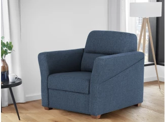 Kreslo Livia, námornická modrá látka