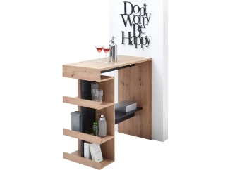 Barový stôl Smash, dub artisan/čierny