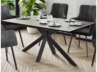 Rozkladací jedálenský stôl Fenja 140x90 cm, optika keramiky
