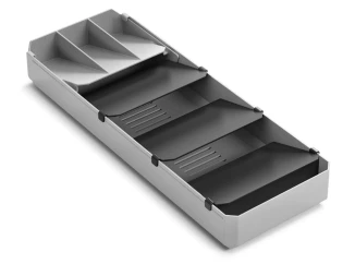 Organizér na príbory UniFit 40-49 cm, šedý