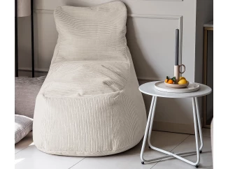 Sedací vak Modus, svetlo béžová štrukturovaná látka