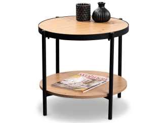 Okrúhly stolík Pina, 60 cm, dub artisan