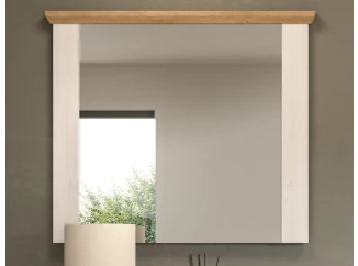 Nástenné zrkadlo Verona 82x70 cm, smrekovec/dub artisan