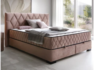 Posteľ Reve 160x200 cm, tmavo ružová látka