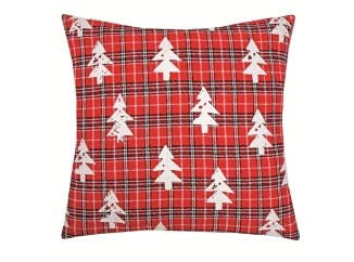 Vianočný dekoračný vankúš Best Time 45x45 cm, stromčeky