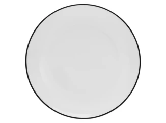 Plytký tanier Luna Black Line 27 cm, biely