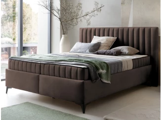 Posteľ Joy 160x200 cm, hnedá látka