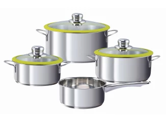 Sada hrncov (7 dielov) Kiwi, zelená