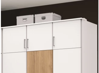 Skriňový nadstavec Click, 135 cm, biely