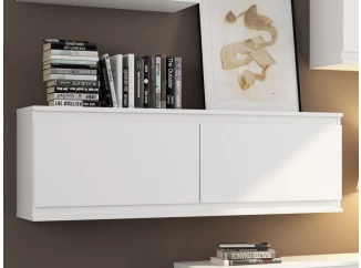 Nástenná skrinka Carlos, biela, 120 cm