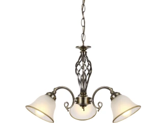 Luster Odin, mosadz, 3 svietidlá