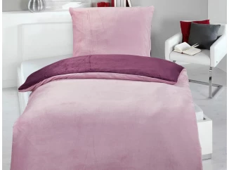 Obliečky Cashmere Touch Wende, ružová/černicová