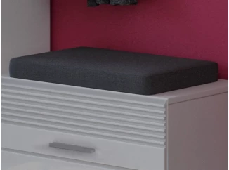 Podsedák na lavicu 50x33 cm, tmavo šedá látka