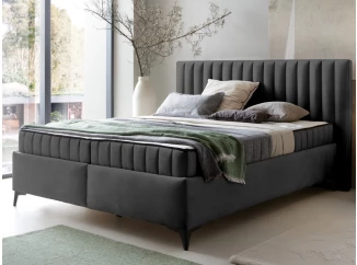 Posteľ Joy 160x200 cm, grafitovo šedá látka