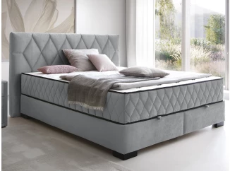 Posteľ Reve 160x200 cm, svetlo šedá látka