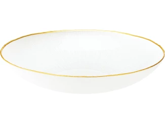 Misa Dia 30 cm, biela/zlatá