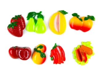 Súprava magnetiek (8 ks) Zelenina, ovoce