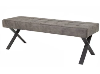 Jedálenská lavica Donna, hnedá vintage optika kože