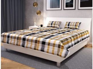 Posteľ Bali 160x200 cm, biela ekokoža