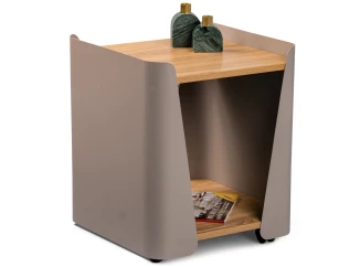 Odkladací stolík Sandro 3, dub/taupe