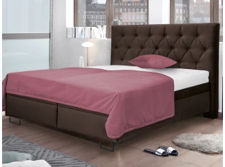 Posteľ Amy 180x200 cm, tmavo hnedá látka