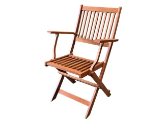 Skladacie záhradné kreslo Bogo, tropické drevo