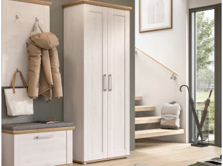 Predsieňová šatníková skriňa Verona, smrekovec/dub artisan