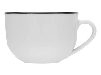 Šálka Luna Black Line 200 ml, biely