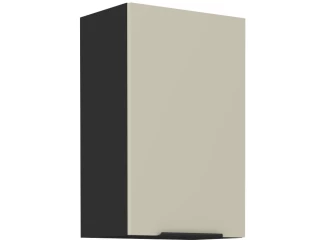 Horná kuchynská skrinka Arona, 45 cm, kašmírová/čierna