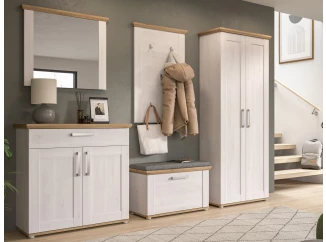 Predsieňová zostava Verona (5-dielna), sibírsky smrekovec/dub artisan