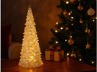 Vianočná dekorácia LED stromček, 17 cm