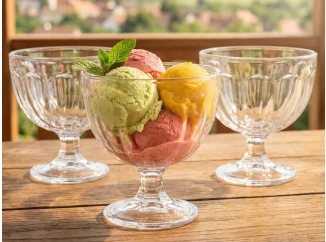 Set pohárov na zmrzlinu (3 ks) 425 ml, číre sklo