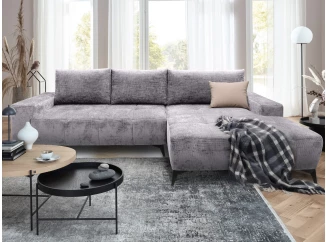 Rohová sedačka Mauro, holubia sivá látka, pravý roh