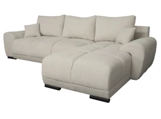 Rohová sedačka Bonn, svetlo béžová štruktúrovaná látka